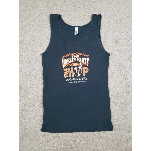 Vtg Y2k Women's Biker Tank Top The Harley Party Harley Weekend 2006 York PA Sz M - Picture 1 of 5